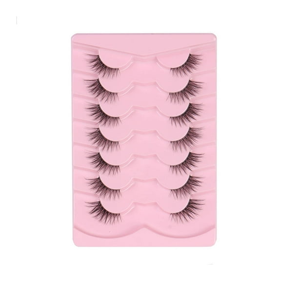 RAGUPEL 7Pairs Lashes Wispy Comfortable and Burden-Free Wearing Eyelash Clusters Realistic Simulation Effect Cluster Eyelash Extensions