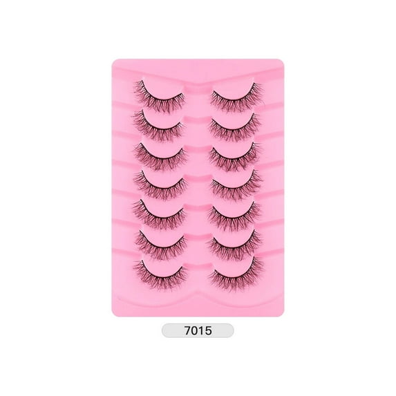 RAGUPEL 7Pairs Lashes Wispy Enhance Eye Layers Eyelash Clusters Naturally Enlarge Eyes Cluster Eyelash Extensions Style 9