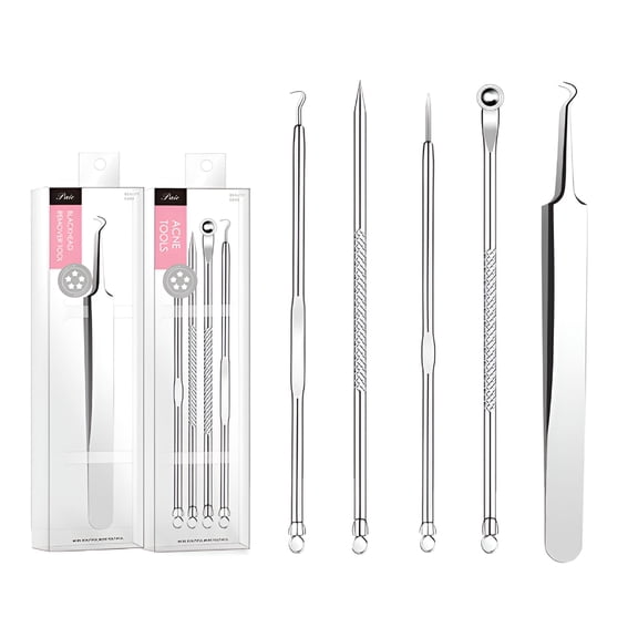 RAGUPEL Acne Removal Needles Pimple Blackhead Remover Tools Spoon Face Skin Care Tools Needles Facial Pore Cleaner