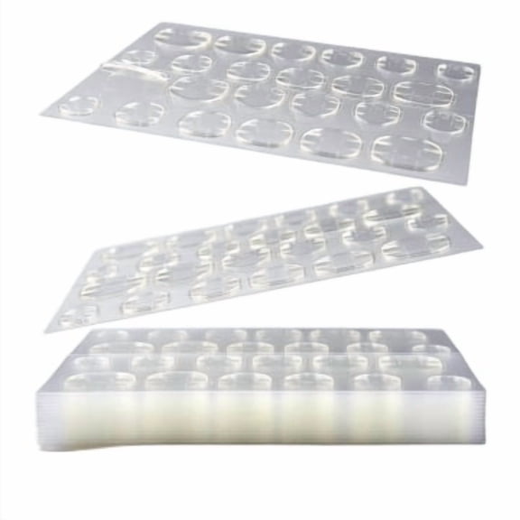 RAGUPEL Adhesive Tabs Waterproof Breathable Glue Tabs Double-Sided Nail Jelly Sticker Super Sticky Fake Nail Glue Stickers Transparent Flexible for Manicure