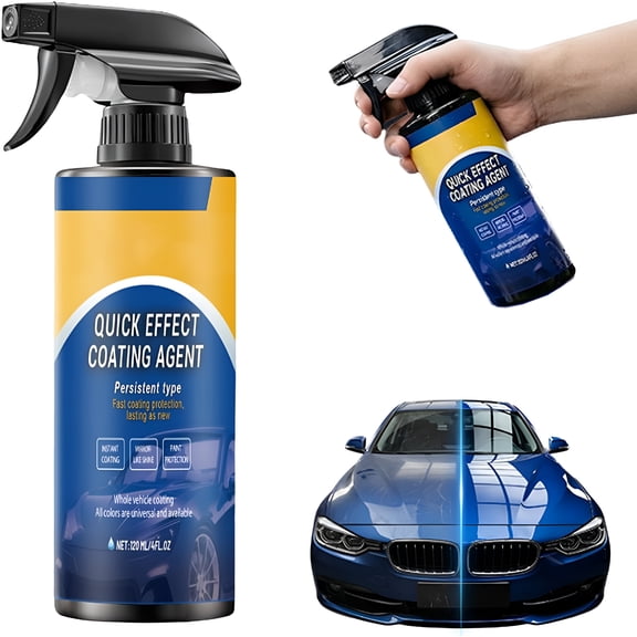 RAGUPEL Advanced Car Quick Acting Coating Agent Spray, New Car Coating Spray for Shine & Protection, Quick Effect Coating Agent for Car, Waterless Wash Oil Film Emulsion Glass Cleaner