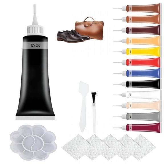 RAGUPEL Advanced Leather Repair Gel,Multifunctional Leather Repair Kit for Car Seat Vinyl Repair Kit,Professional Leather Repair Coloured Cream Gel,Couch and Jacket Repair Kit (Black)