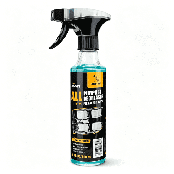 RAGUPEL All Purpose Degreaser for Car and House, Lemon Scent, Heavy-Duty Cleaning Spray, Quick Stain Removal, 10.1 Fl Oz/300 Ml
