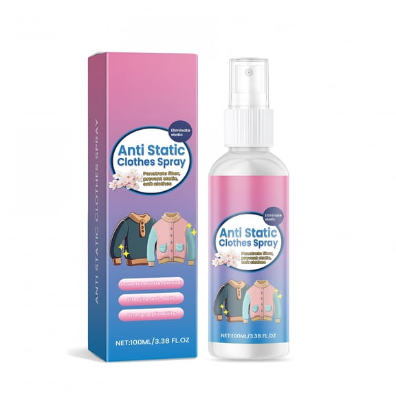RAGUPEL Anti Static Clothes Spray 100Ml for Wrinkle Removal Made of Plastic with Easy Spray Formula for Various Fabrics