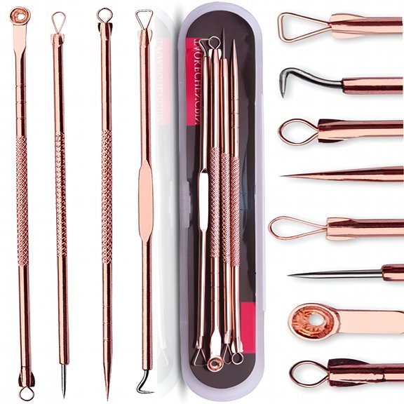 RAGUPEL Blackhead Remover Tool Kit, 4 Pcs Pimple Comedone Extractor