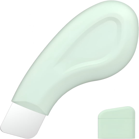 RAGUPEL Blackhead Remover Tool, Silicone Face Scraper for Deep Cleansing, Skin Scrubber Face Spatula, Nose Blackhead Remover, Skin Care Tool for Men and Women (Green)