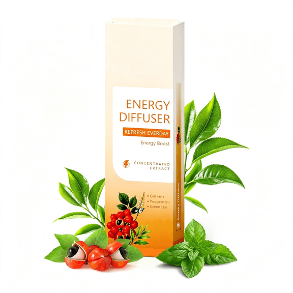 RAGUPEL Botanical Fragrance Stick Guarana,Green Tea&Mint,Plant-Based Natural Aroma,Portable Non-Electric Scent Accessory,Refreshing Herbal Diffuser Pen