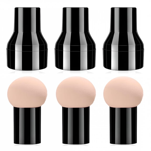 RAGUPEL Bubble Mushroom Shaped Makeup Sponge Blended with Foam Handle Makeup Sponge