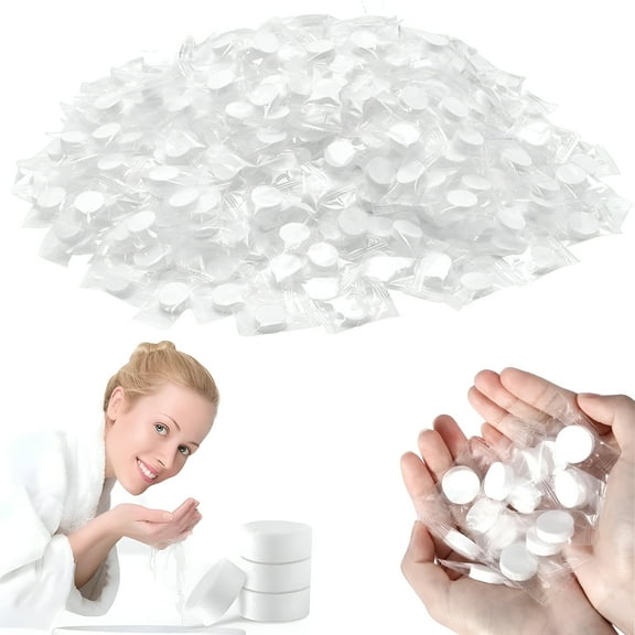 RAGUPEL Compressed Towel Tablets - 142% Pure Cotton,Mini Compressed Towel Tablets,Portable Bulk Compressed Coin Tissues for Home,Travel,Outdoor Sports