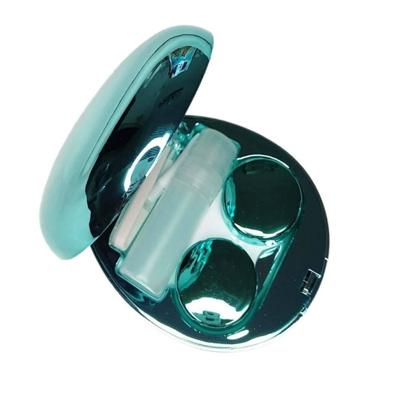 RAGUPEL Contact Lens Case Solution Bottle Contact Lens Applicator Tool Contact Lens Case Contact Solution Green