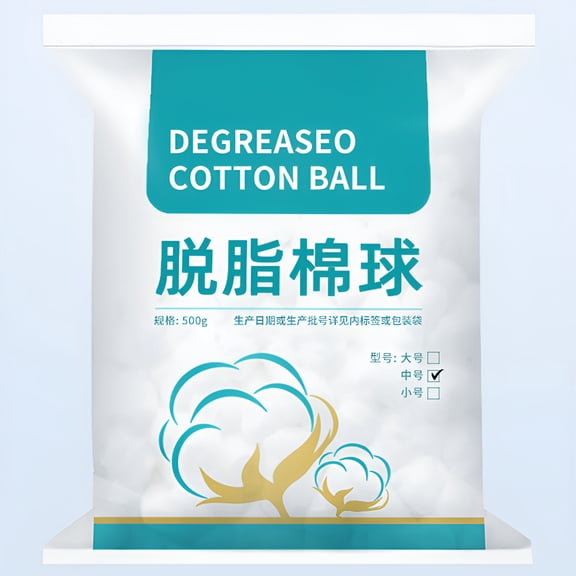 RAGUPEL Cotton Balls for Skincare,Makeup Removal,Cotton,Hypoallergenic,200 Count