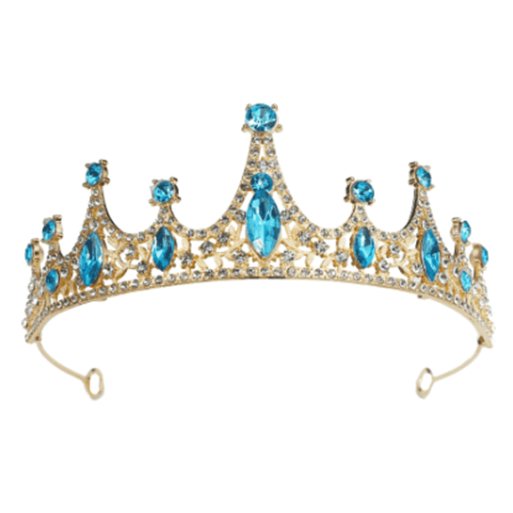 RAGUPEL Crown,Elegant Tiara Birthday Tiara,Bridal Crown Comfortable Crystals Design Crowns for Women,Blue