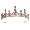 thumbnail image 1 of RAGUPEL Crown,Exquisite Crystal Embellishments and Sparkling Rhinestone Details Crowns for Women,Lightweight Princess Crown for Birthdays and Special Occasions,Purple, 1 of 2