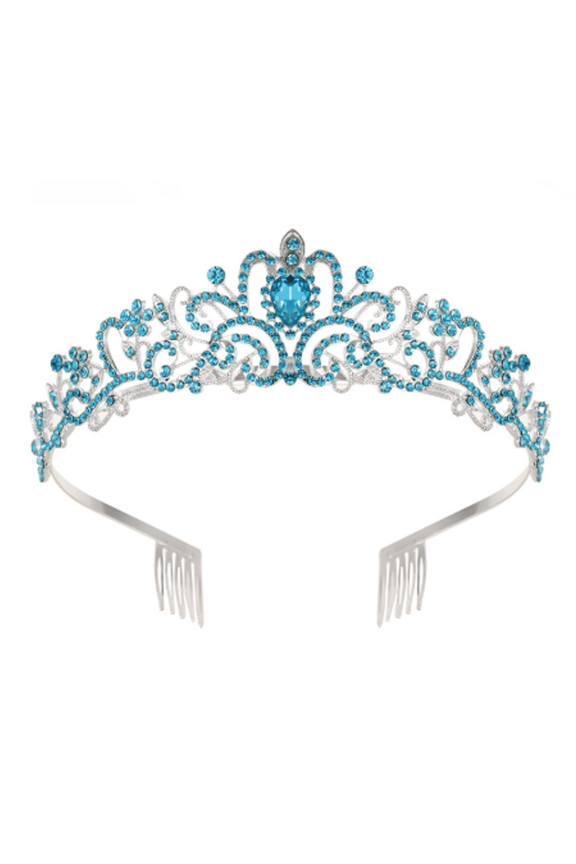 Crown,Timeless and Regal Appearance Crowns for Women,Magical Princess Look Birthday Crown Adult Woman for Any Special Occasion,Blue