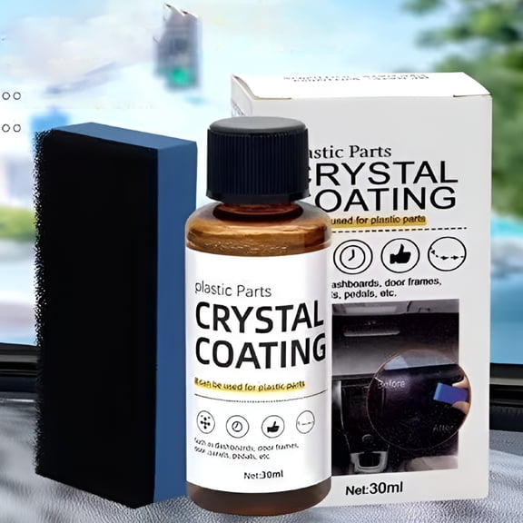 RAGUPEL Crystal Coating Refurbish Agent for Car Plastic Parts, Suitable for DIY, Automotive, Easy to Use (1PCS)