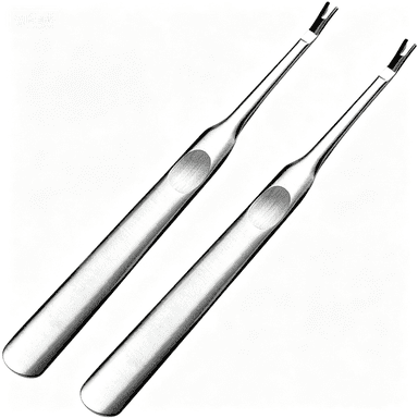RAGUPEL Cuticle Remover Dead Skin Trimmer Pedicure Nail Art Tool,Stainless Steel V-Shape Dual End Pusher Scraper for Home&Pro Use 4.6In