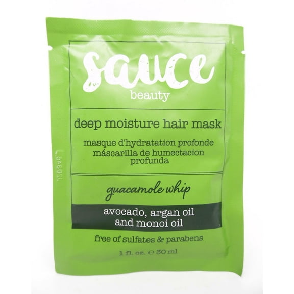 Sauce Beauty Deep Moisture Hair Mask, Guacamole Whip, 1 fl oz (30 ml)