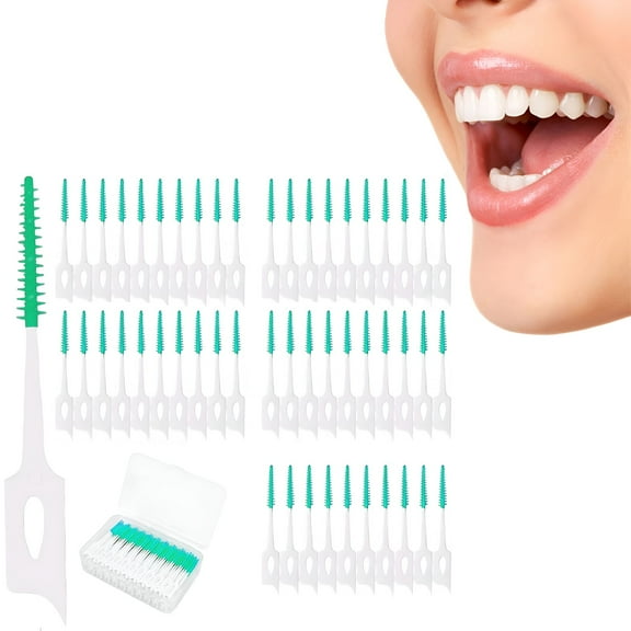 RAGUPEL Dental Floss&Dental Picks,Soft Silicone Toothpick 160 Of Interdental Brush Soft Silicone Disposable Toothpick Quality Toothpicks Effectively Clean Teeth