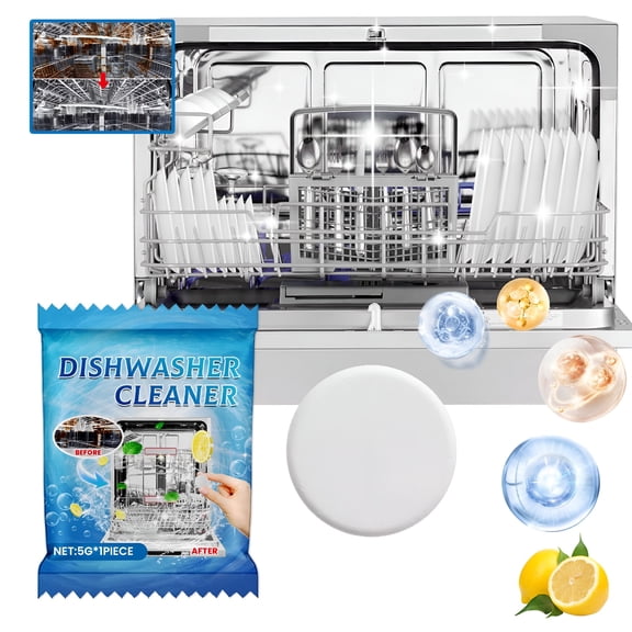 RAGUPEL Dishwasher Cleaning Tablets Dishwasher Cleaner Gloss Cleaner Degrease and Stain Removal 5G(G)