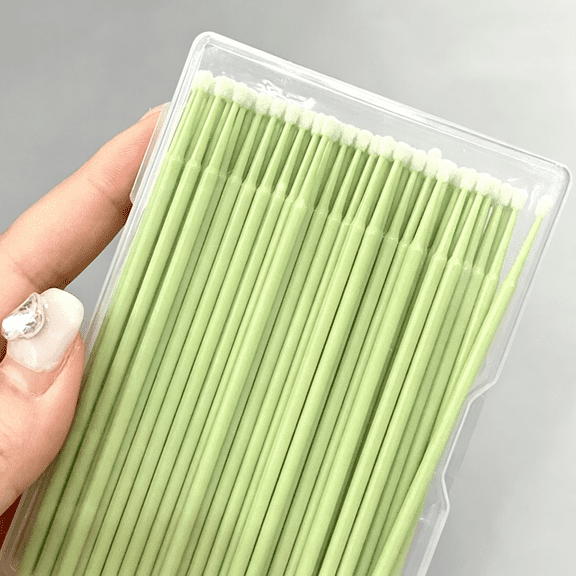 RAGUPEL Disposable Micro Cotton Swabs with Fine Tip,Micro Applicators for Eyelash Extensions and Nail Art,Pointed Qtips for Makeup