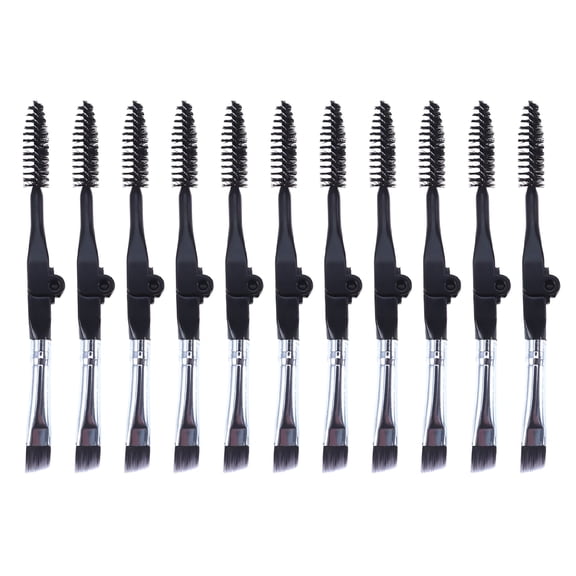 BPPEG Double Ended Eyebrow Brush Spoolie Angled Applicator for Women's Makeup