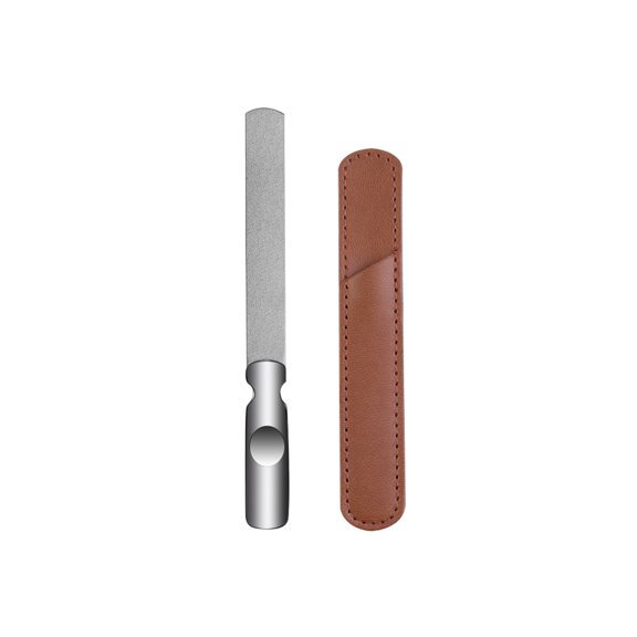 RAGUPEL Double-Sided Nail File, Ergonomic Curved Handle