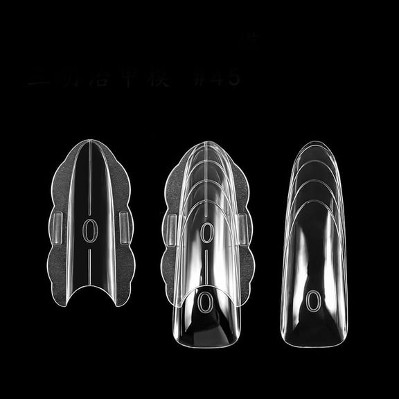 RAGUPEL Dual Nail Forms: Long Almond Shape Molds for Gel Extension,280Pcs 14 Sizes,Extend for Builder,Poly Nail Gel Or Acrylic System,Reusable,Easy and Quick Home Salon Manicure Diy