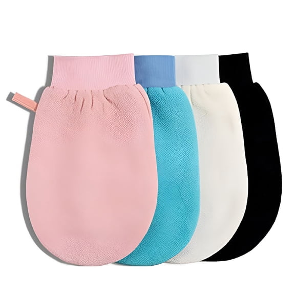 RAGUPEL Exfoliating Mitt For Body Scrub Exfoliator Glove Revive Glow Exfoliating Glove Exfoliate Bath Korean Deep Exfoliating Gloves For Shower Dead Skin Remover Scrubber Exfoliation 1Pcs Blue