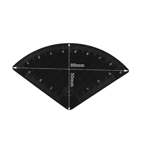 RAGUPEL Eyebrow Design Ruler Reusable Fast Drawing Brow Microblading Mapping Tool Shaping Eyebrow Permanent Makeup Drawing Guide Ruler Aluminum Alloy