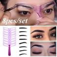 thumbnail image 1 of RAGUPEL Eyebrow Stamp Stencil Kit,Stickable Reusable Eye Brow Template Cards,Long-Lasting Waterproof,Included Waterproof Eyebrow Stamp Natural Grooming Makeup Eye Stencil Brow Stencil, 1 of 7