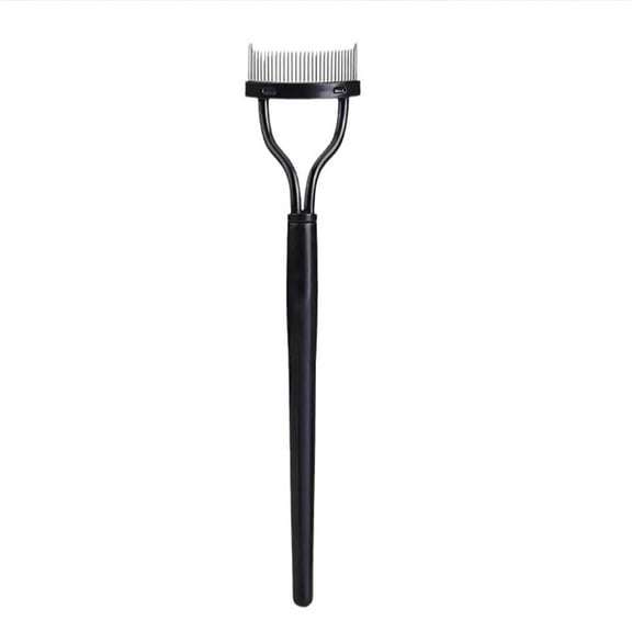 RAGUPEL Eyelash Comb, Precision Lash Brush with Stainless Steel Teeth, Curved Eyelash Separator