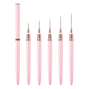 RAGUPEL Fine Liner Brush Nail Art Striping Brushes 7/9/11/15/25Mm Thin Line Nail Brush Detail Drawing Brush Gel Nail Polish Brush
