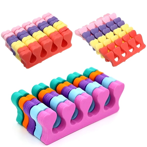 RAGUPEL Finger Toe Separators 10/20Pack Soft Sponge Nail Art Finger Toe Separator Salon Home Pedicure Tool