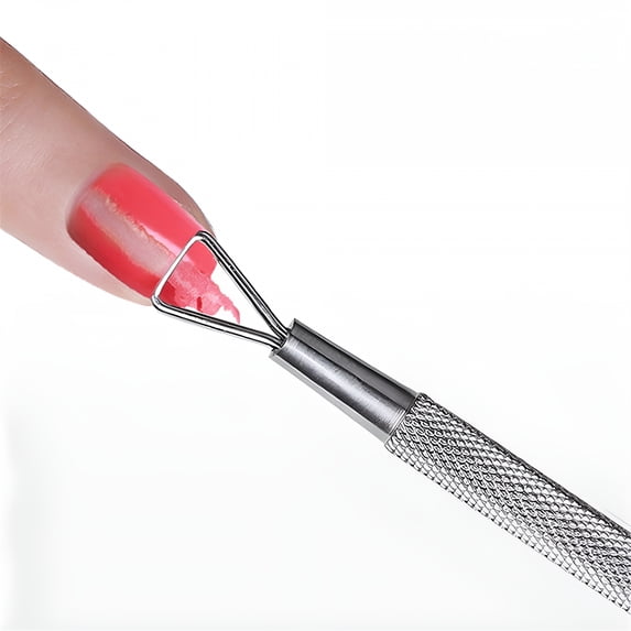 RAGUPEL Fingernail Polish Removers compatible with Machine Stainless Steel Cuticle Peeler Scraper Remove Gel Nail Polish Nail Art Remover Tool