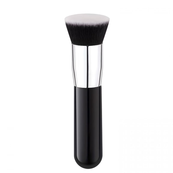 RAGUPEL Foundation Brush for Liquid Makeup Flat Top Stick Buffing Blending Mineral Powder Large Face Makeup Brush,Black
