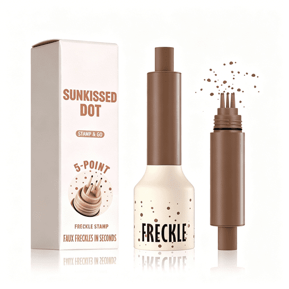 RAGUPEL Freckle Stamp Pen, Waterproof Fake Freckles Makeup, Natural-Looking Long
