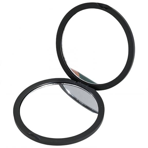 RAGUPEL Hand Mirror Innovative Folding Design Hand Mirrors with Handle Double Mirror Surface Travel Makeup Mirror Black
