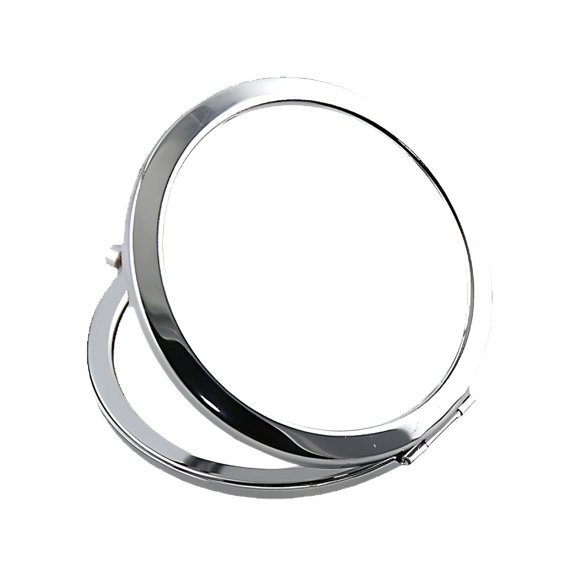 XIBUFE Hand Mirror,High-Quality Travel Makeup Mirror,Silver