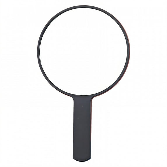 RAGUPEL Hand Mirrors with Handle,Circular Mirror Surface 6.7"*3.9"*0.4" Handheld Mirror with Handle,Aluminum-Coated Mirror Hand Held Mirrors with Handle,Black