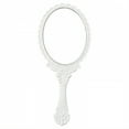 thumbnail image 1 of RAGUPEL Hand Mirrors with Handle,Mirror with Oval Frame 6.9"*3.1"*0.4" Handheld Mirror,Non-Distorting Mirror Surface Hand Held Mirrors with Handle,White, 1 of 7