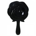 thumbnail image 1 of ACDANC Black Hand Mirror - 5.1"×3.1"×0.8" Circle Rose Shape Handle Vanity Mirror, 1 of 7