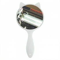 RAGUPEL Hand Mirrors with Handle,Circular Mirror Surface 8.9"*4.7"*0.8" Hand Mirror,Cute Cat Handheld Mirror with Handle,Style1