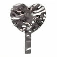 thumbnail image 1 of RAGUPEL Hand Mirrors with Handle,Heart Shaped Mirror 7.1"*5.1"*0.8" Hand Mirror,Electroplated Water Ripples Hand Held Mirror,Silver, 1 of 7
