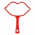 thumbnail image 1 of RAGUPEL Hand Mirrors with Handle,Lips Design Mirror 8.5"*7.1"*0.4" Handheld Mirror with Handle,Aluminum Mirror Small Mirror,Red, 1 of 7