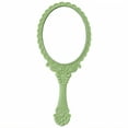 thumbnail image 1 of RAGUPEL Hand Mirrors with Handle,Oval Glass Mirror 6.9"*3.1"*0.4" Handheld Mirror,Mirror with True View Small Mirror,Green, 1 of 7