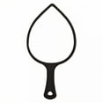 thumbnail image 1 of RAGUPEL Hand Mirrors with Handle,Raindrop Mirror 6.3"*3.3"*0.8" Small Mirror,Leaf Shape Hand Mirrors with Handle,Black, 1 of 7