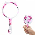 thumbnail image 1 of RAGUPEL Hand Mirrors with Handle,Round Glass Mirror 6.7"*3.5"*0.4" Hand Held Mirror,Kitty Design Hand Mirrors with Handle,Style3, 1 of 7