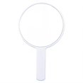 thumbnail image 1 of RAGUPEL Hand Mirrors with Handle,Round Mirror Face 6.7"*3.9"*0.4" Handheld Mirror,Aluminum Mirror Handheld Mirror with Handle,White, 1 of 7