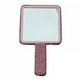 thumbnail image 1 of RAGUPEL Hand Mirrors with Handle,Square Mirror Surface 7.5"*5.1"*0.8" Hand Mirror,Crystal Accent Handheld Mirror,Style5, 1 of 7