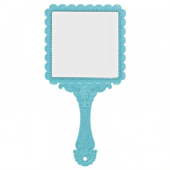 ACDANC Hand Mirrors with Handle Retro European Lace Square Vanity 8.9"x4.5" Style3